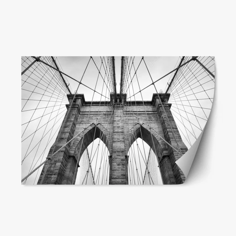 Adesivo riposizionabile archi e cavi del ponte di Brooklyn