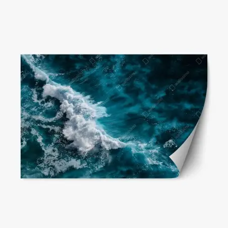 Adesivo riposizionabile energia dell'oceano in movimento • Wallissimo®