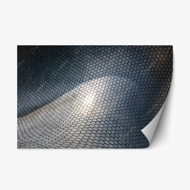 Adesivo riposizionabile motivo esagonale riflettente per interni moderni