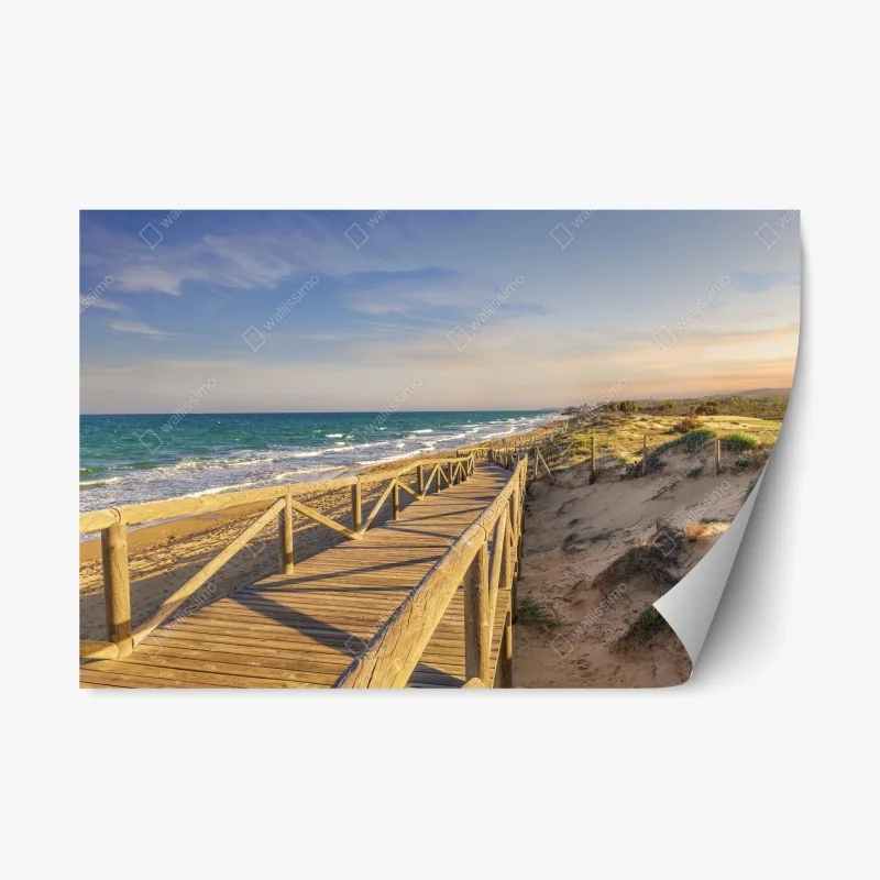 Adesivo riposizionabile passerella sul mare a Guardamar