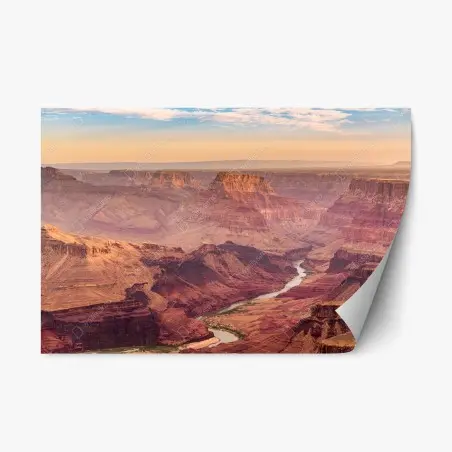 Adesivo riposizionabile panorama del Grand Canyon al tramonto • Wallissimo®