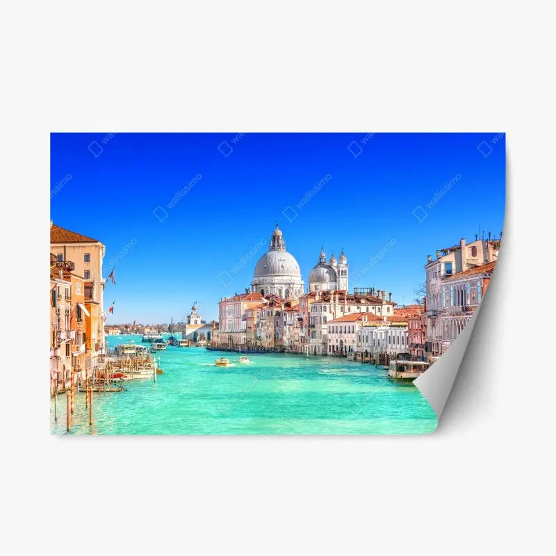 Adesivo riposizionabile vista sul Canal Grande e Basilica di Santa Maria della Salute, Venezia