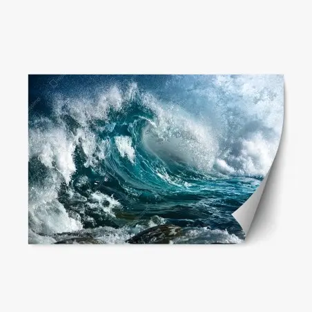 Adesivo riposizionabile energia dell'oceano in movimento • Wallissimo®