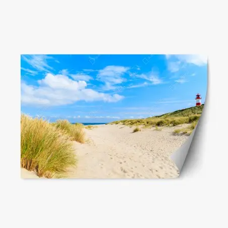 Adesivo riposizionabile serenità delle dune di Ellenbogen, Sylt • Wallissimo®
