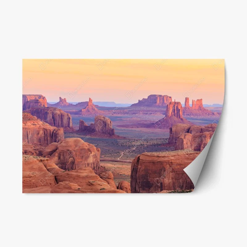Adesivo riposizionabile paesaggio desertico al tramonto a Monument Valley