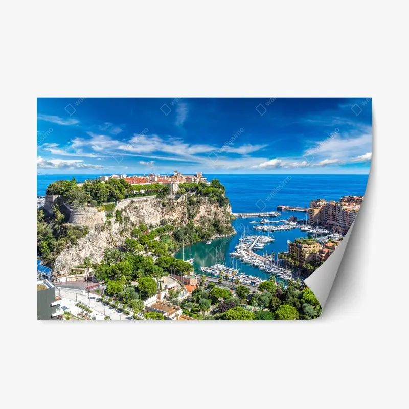 Adesivo riposizionabile panorama del palazzo del principe a Monte Carlo