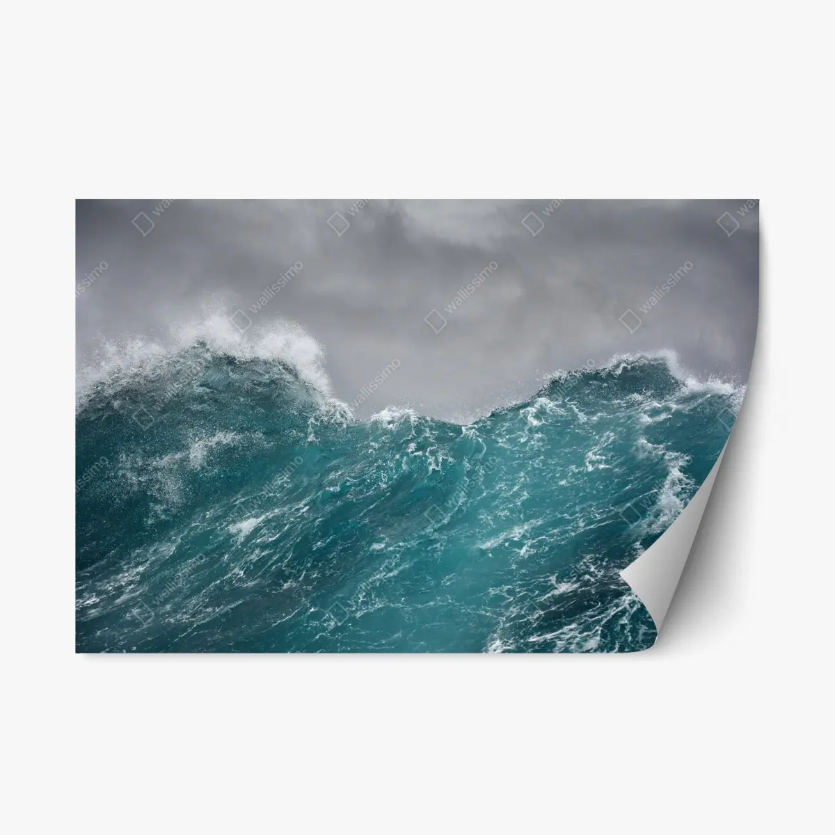Adesivo riposizionabile forza del mare in tempesta • Wallissimo®