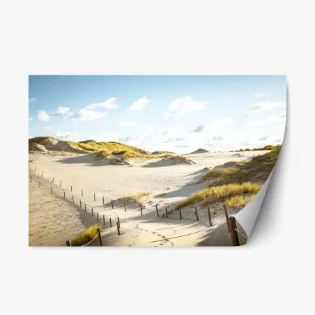 Adesivo riposizionabile paesaggio delle dune di Slowinski • Wallissimo®