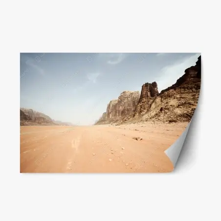 Adesivo riposizionabile orizzonte infinito di Wadi Rum • Wallissimo®