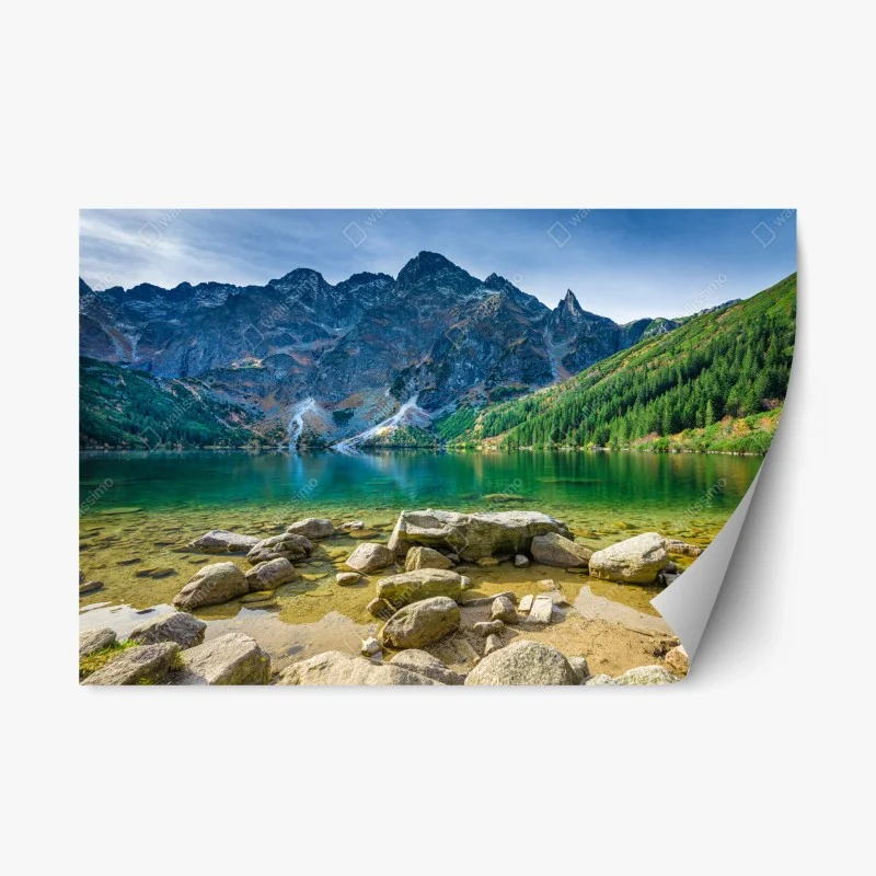Adesivo riposizionabile lago smeraldo di Morskie Oko
