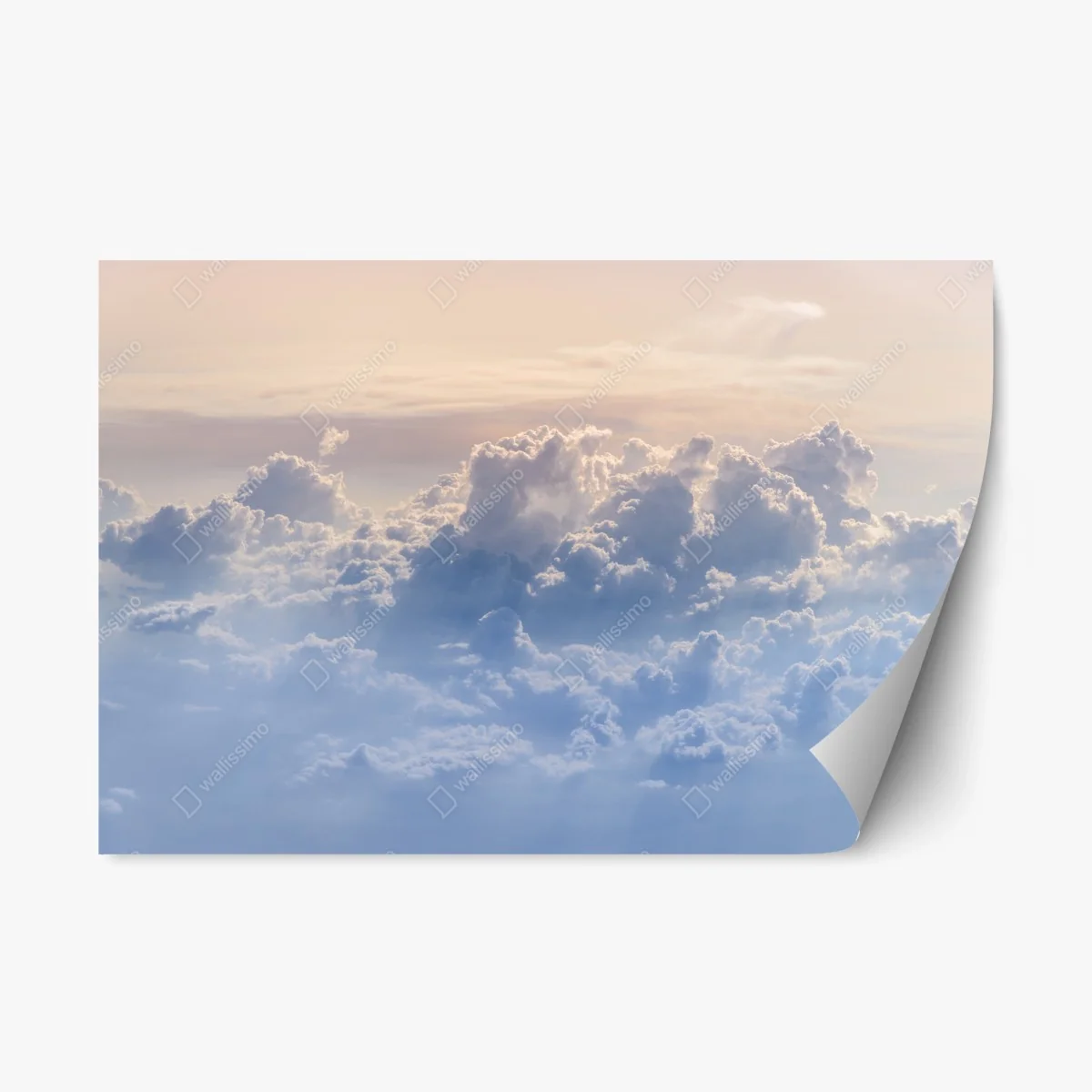 Adesivo riposizionabile cielo di nuvole visto dall'aereo • Wallissimo® Adesivo riposizionabile cielo di nuvole visto dall'aereo • Wallissimo®