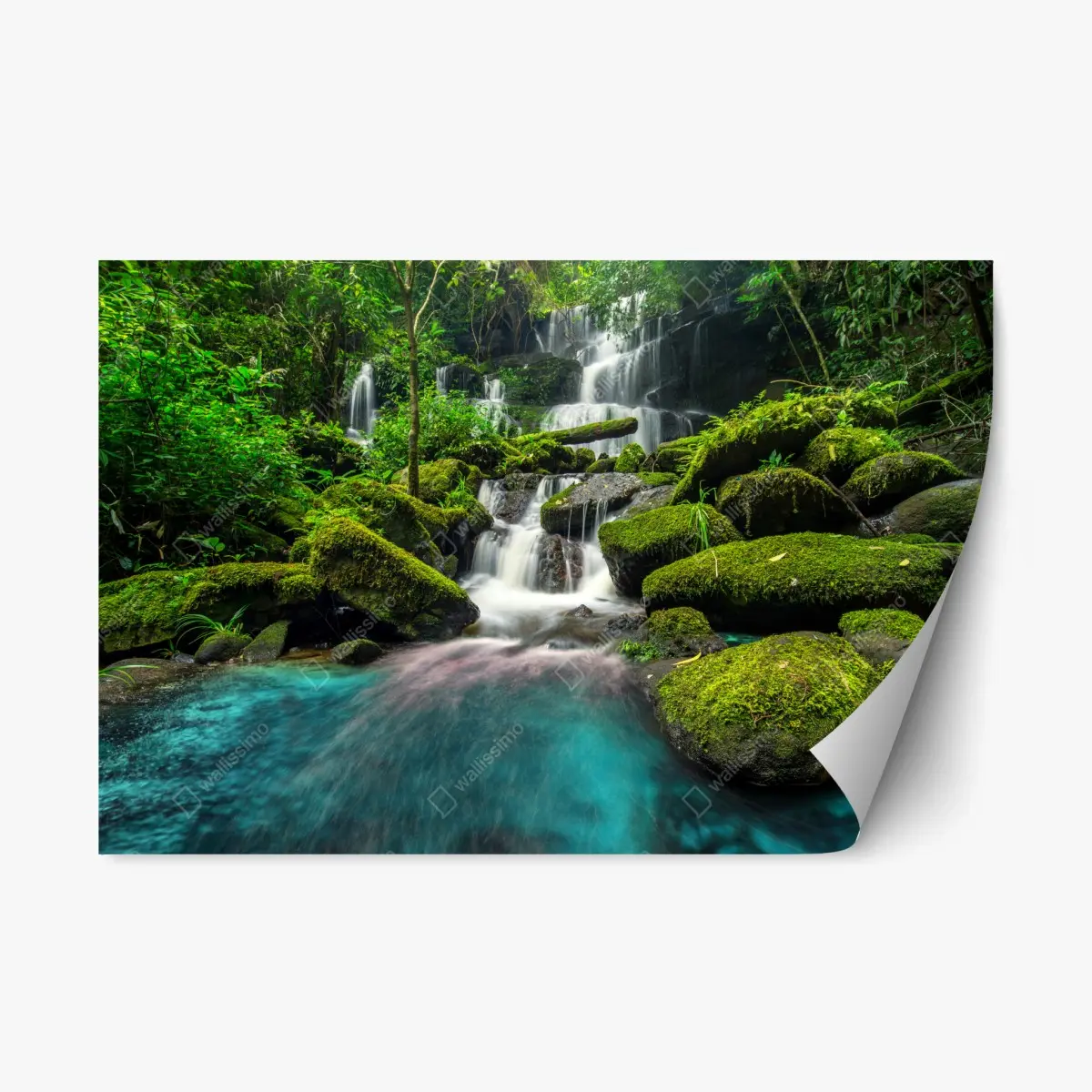 Adesivo riposizionabile cascata incantata a Phu Tub Berk • Wallissimo®