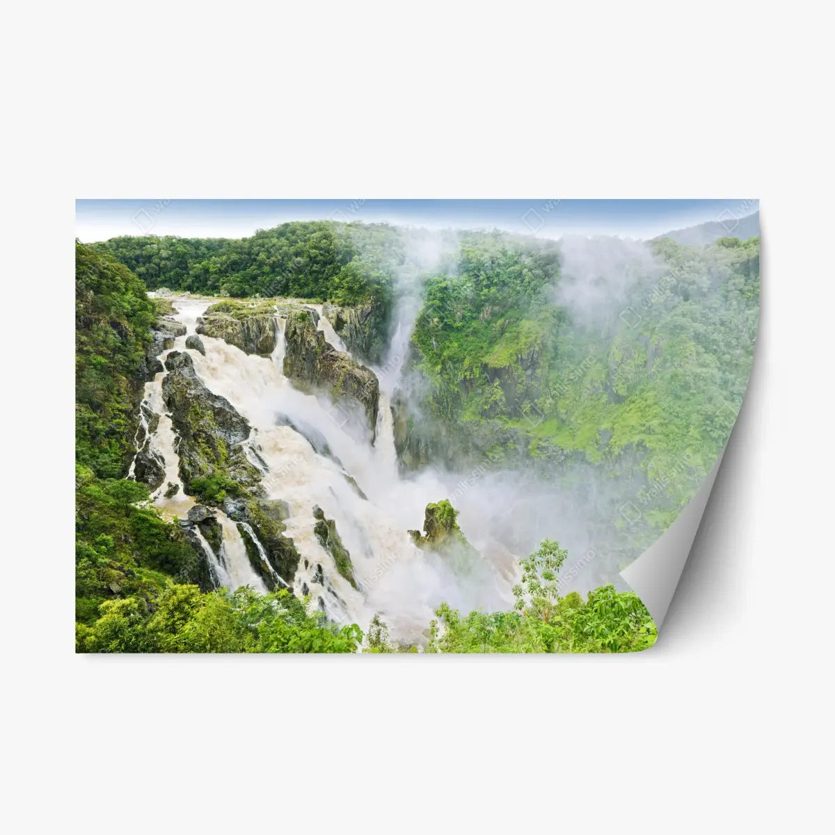 Adesivo riposizionabile cascata maestosa di Barron Falls • Wallissimo®