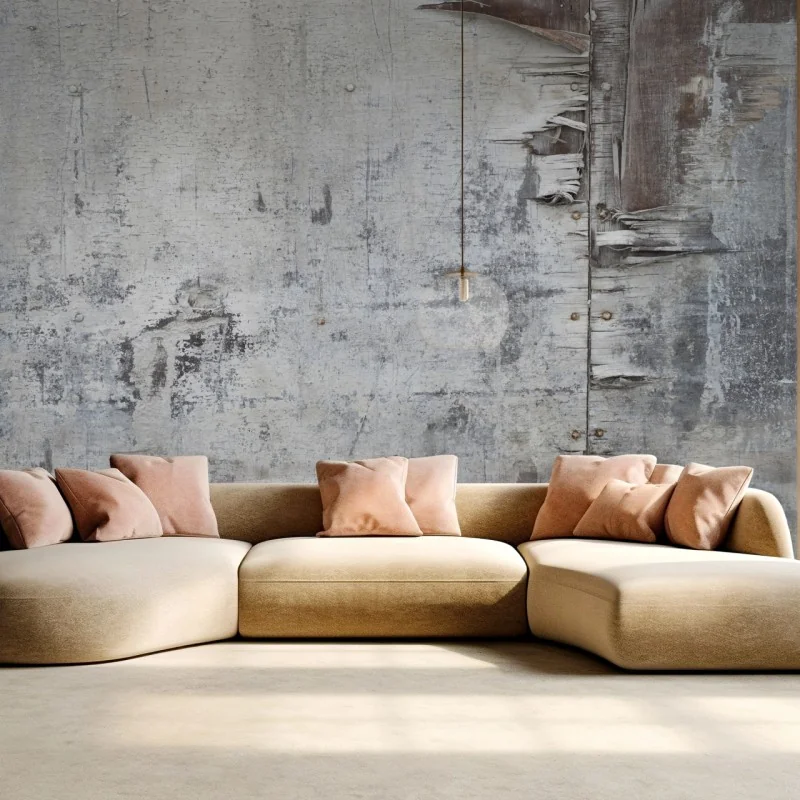 Carta da parati texture di legno invecchiato effetto decapato