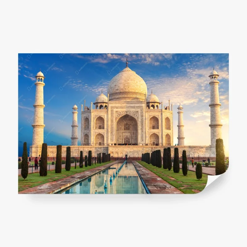Carta da parati Taj Mahal all'alba: capolavoro di marmo