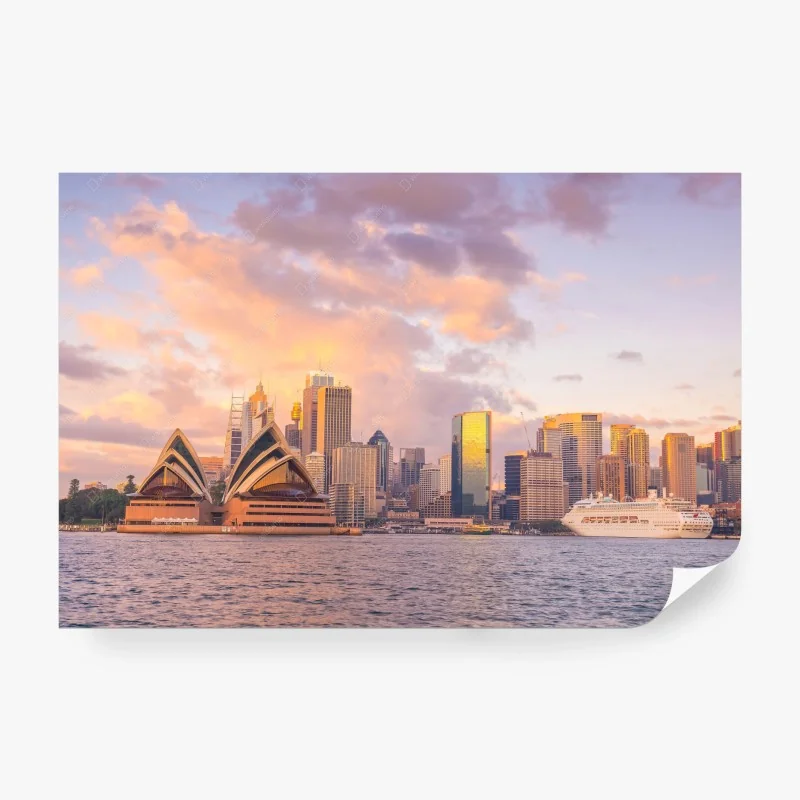 Carta da parati tramonto a Sydney: Opera House e skyline