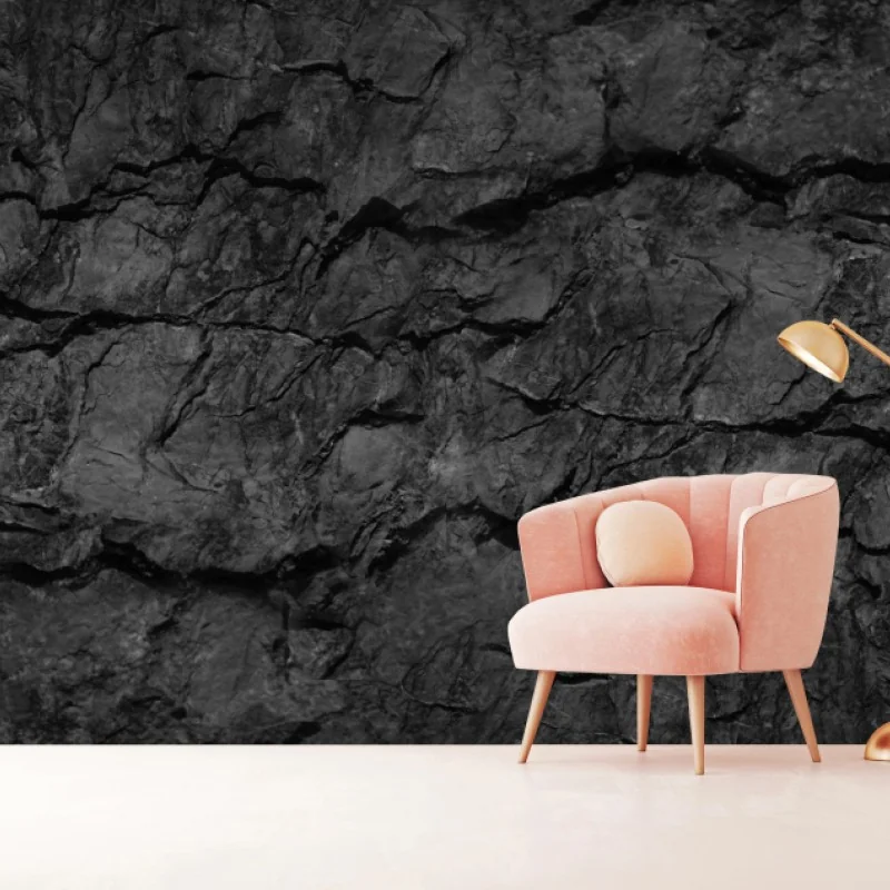 Carta da parati drammatica texture di roccia scura