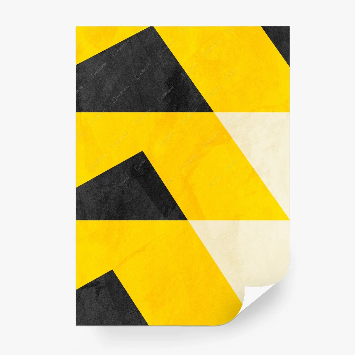 Carta da parati geometrie audaci in giallo e nero • Wallissimo® Carta da parati geometrie audaci in giallo e nero • Wallissimo®