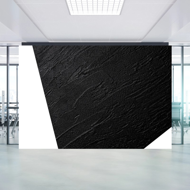 Carta da parati texture nera materica diagonale