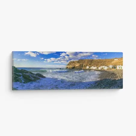 Quadro su tela paesaggio costiero a Puertito de los Molinos, Fuerteventura • Wallissimo®