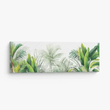 Quadro su tela giungla tropicale in acquerello • Wallissimo®