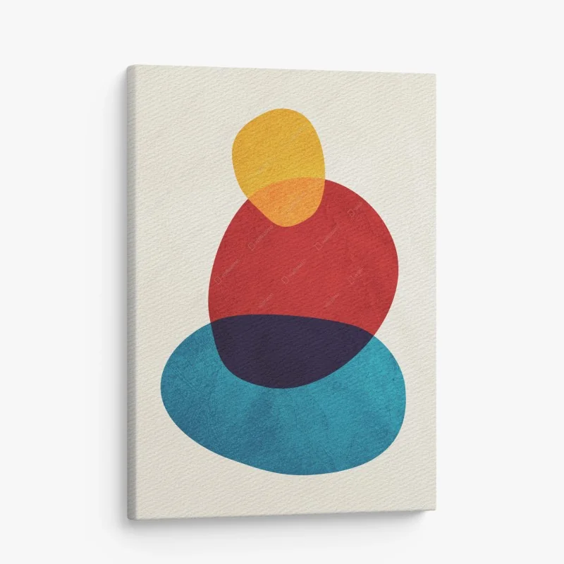 Quadro su tela equilibrio cromatico organico