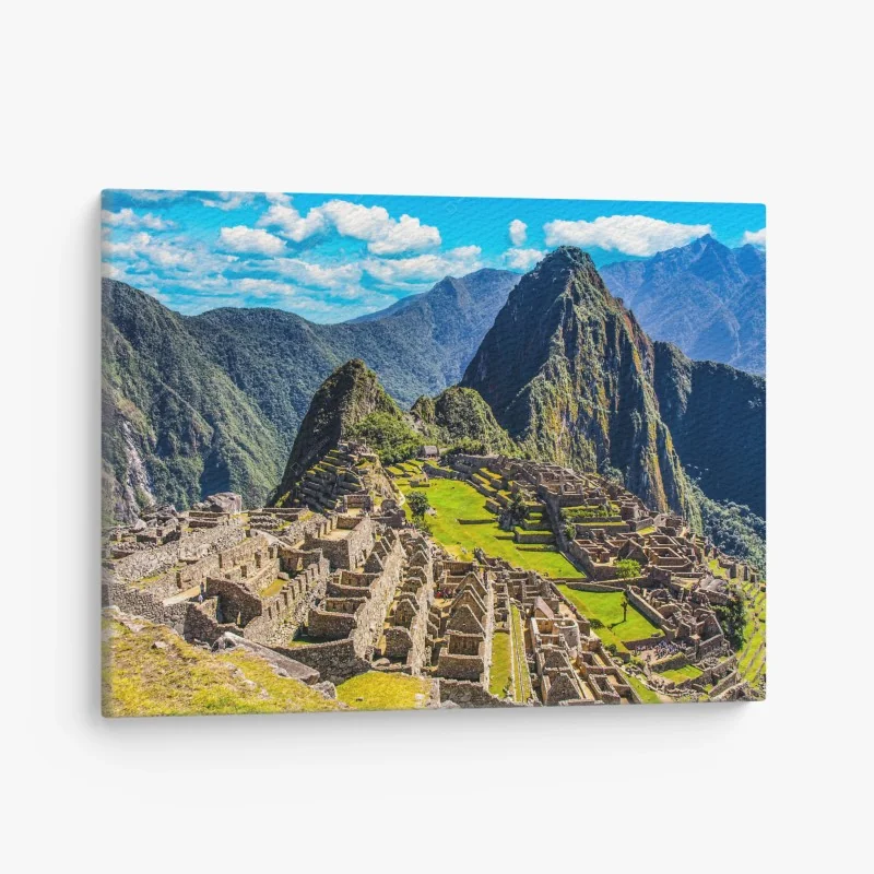 Quadro su tela panorama epico di Machu Picchu
