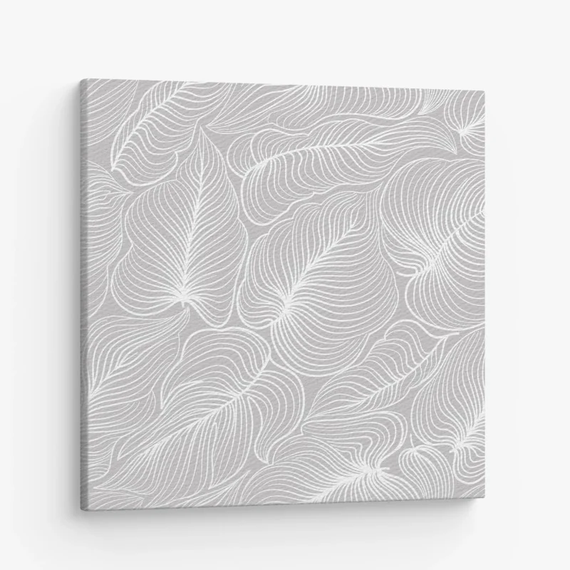 Quadro su tela elegante motivo floreale retrolineare