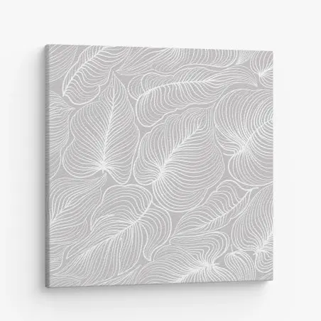 Quadro su tela elegante motivo floreale retrolineare • Wallissimo®
