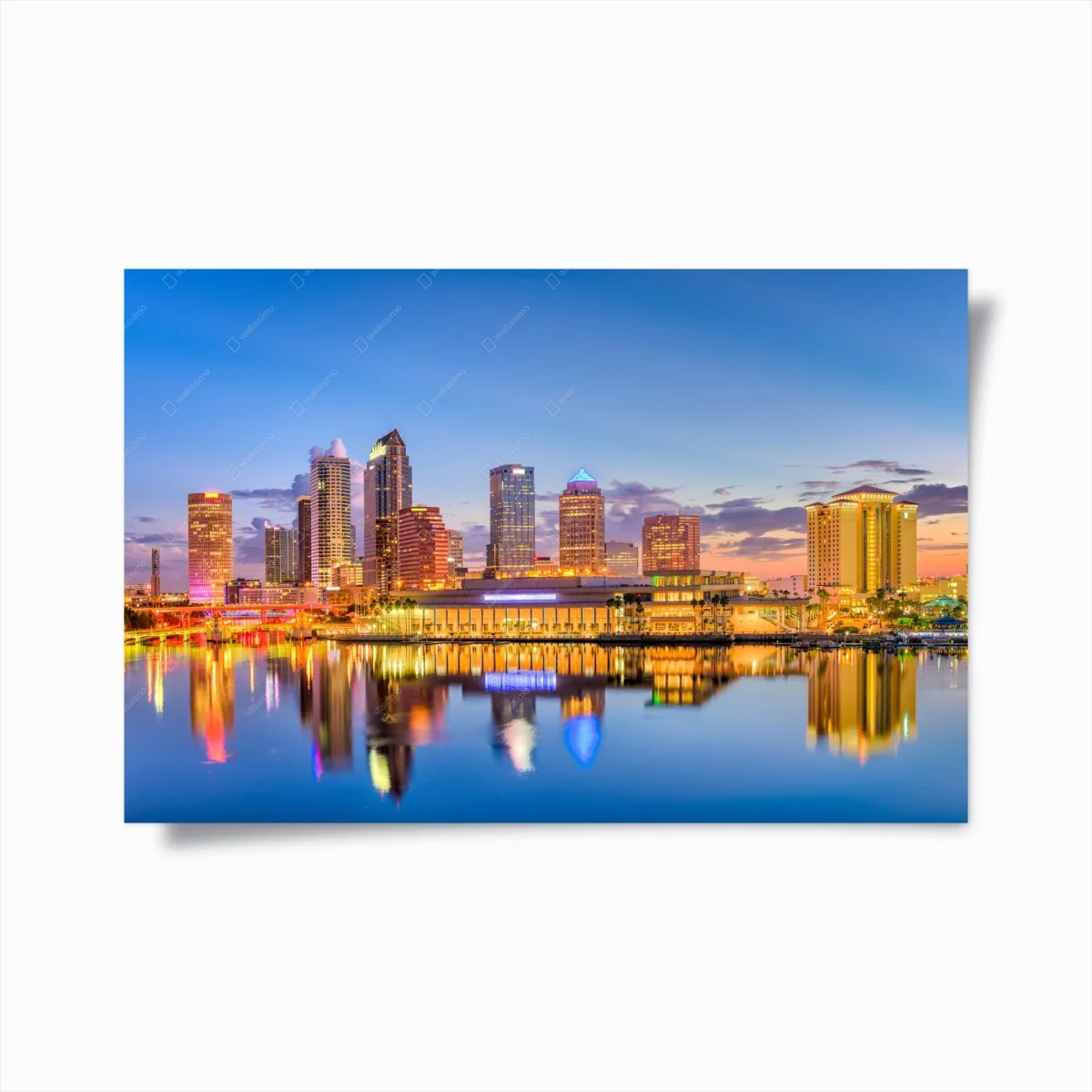Poster skyline di Tampa al tramonto • Wallissimo® Poster skyline di Tampa al tramonto • Wallissimo®