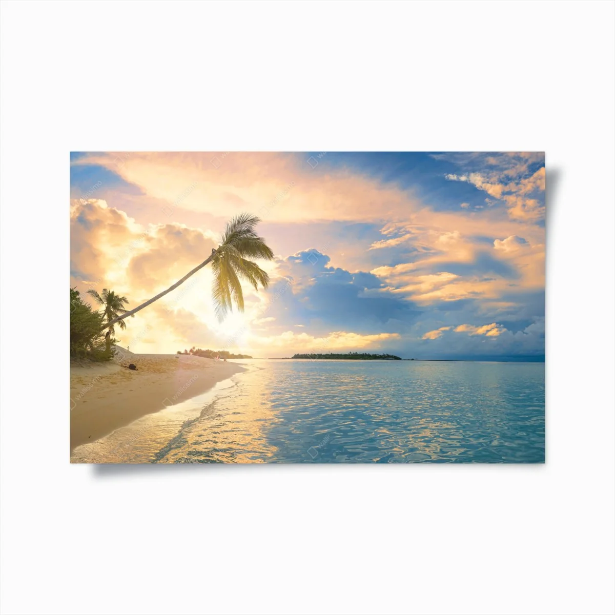 Poster tramonto tropicale alle Maldive • Wallissimo® Poster tramonto tropicale alle Maldive • Wallissimo®