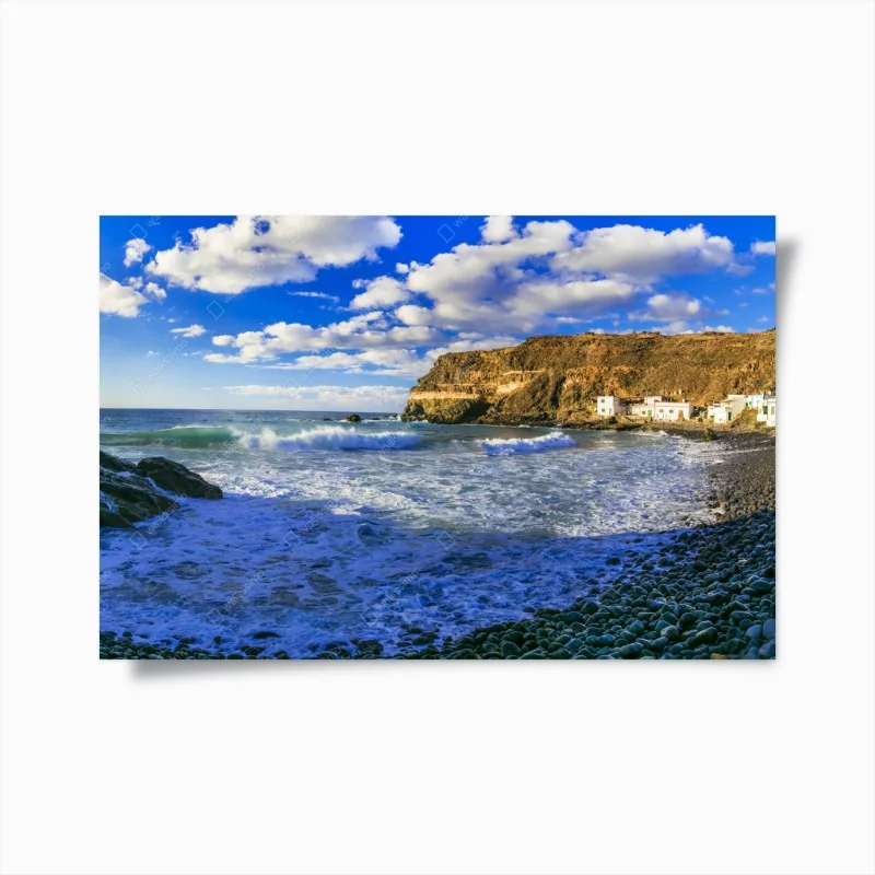 Poster paesaggio costiero a Puertito de los Molinos, Fuerteventura