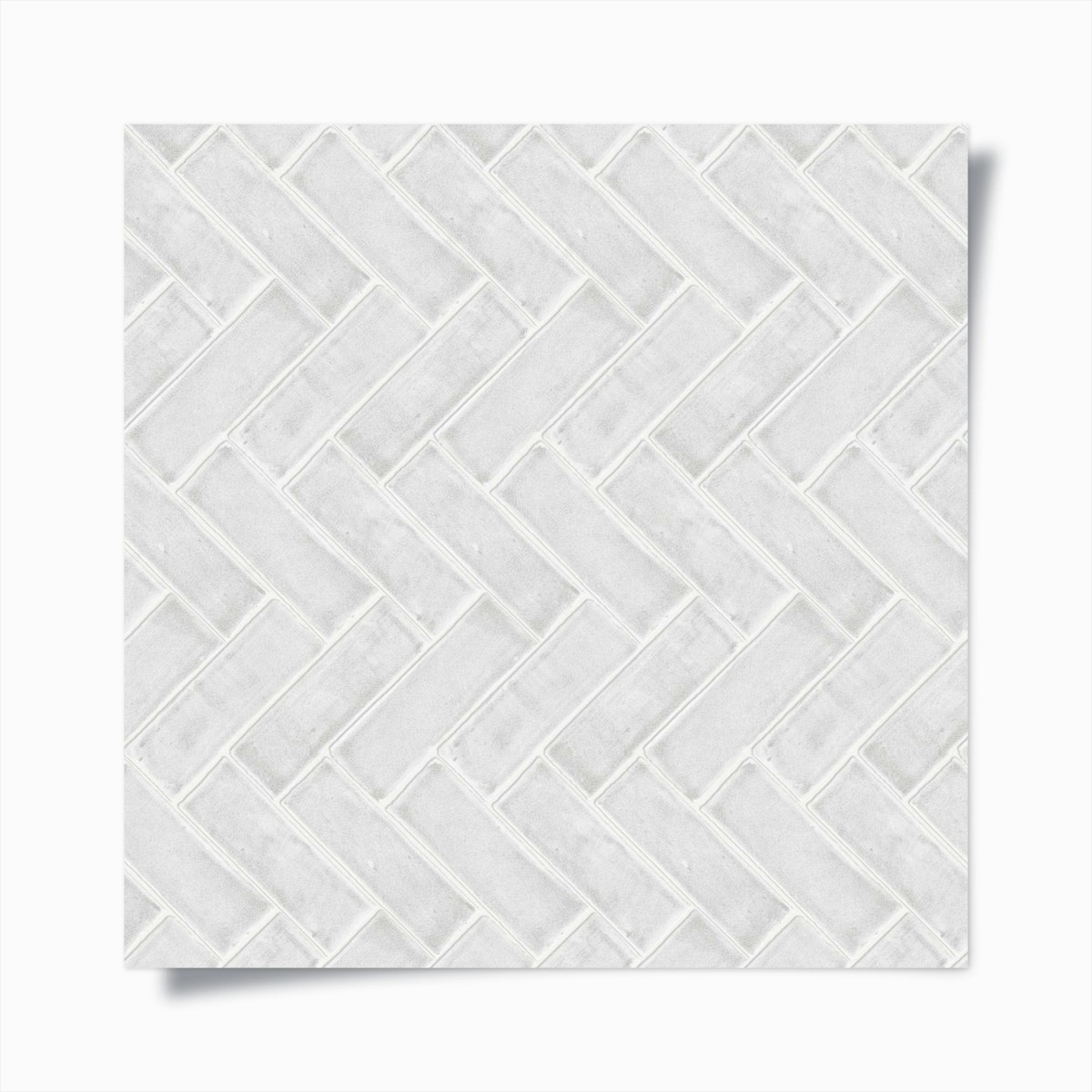 Poster motivo a spina di pesce bianco • Wallissimo®