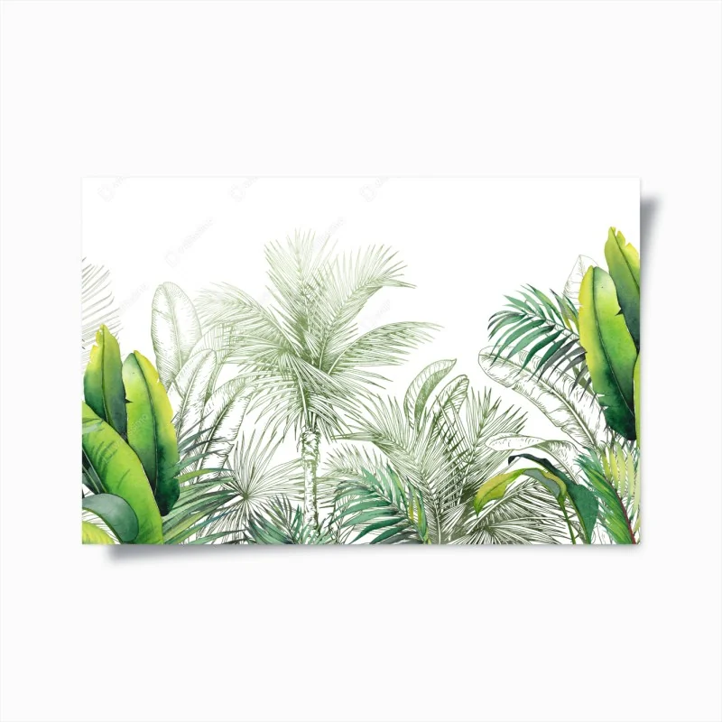 Poster giungla tropicale in acquerello