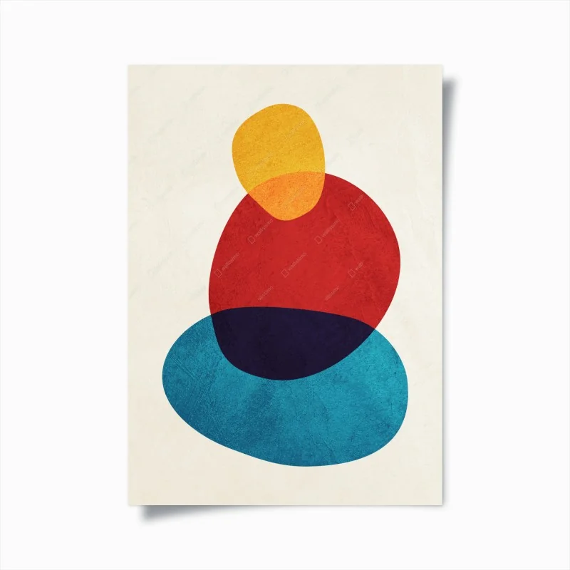 Poster equilibrio cromatico organico