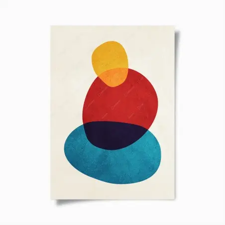 Poster equilibrio cromatico organico • Wallissimo®