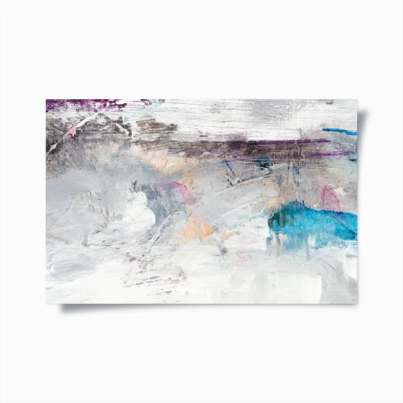 Poster composizione astratta in texture pastello