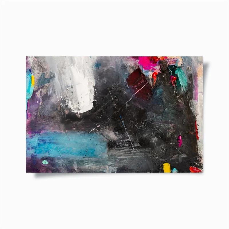 Poster esplosione astratta di colore e texture