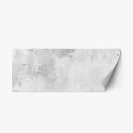 Adesivo riposizionabile muro di cemento bianco con vernice scrostata • Wallissimo®