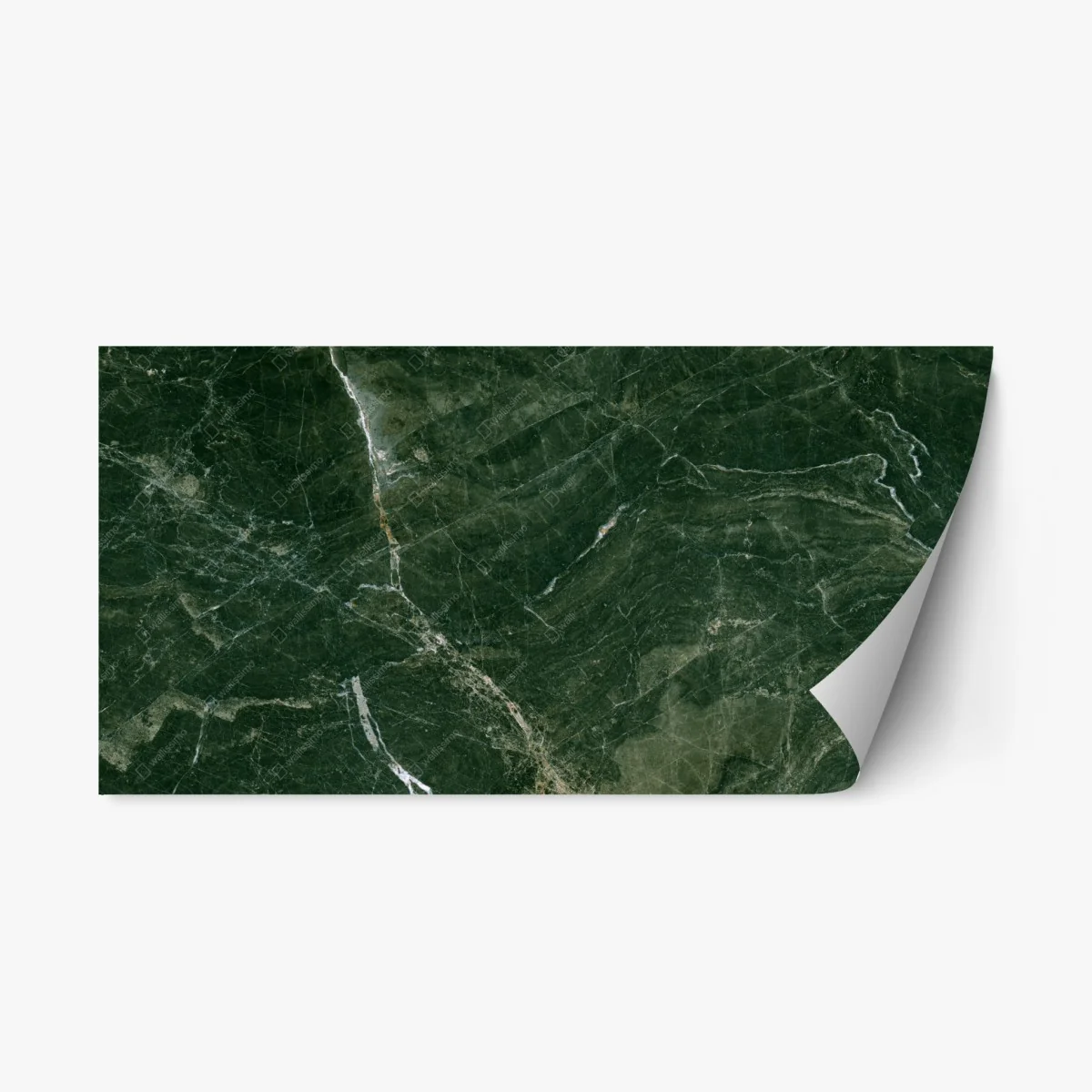 Adesivo riposizionabile marmo verde venato elegante • Wallissimo® Adesivo riposizionabile marmo verde venato elegante • Wallissimo®