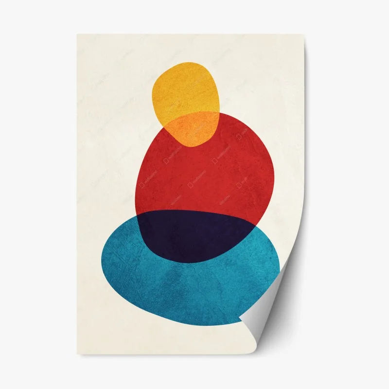 Adesivo riposizionabile equilibrio cromatico organico