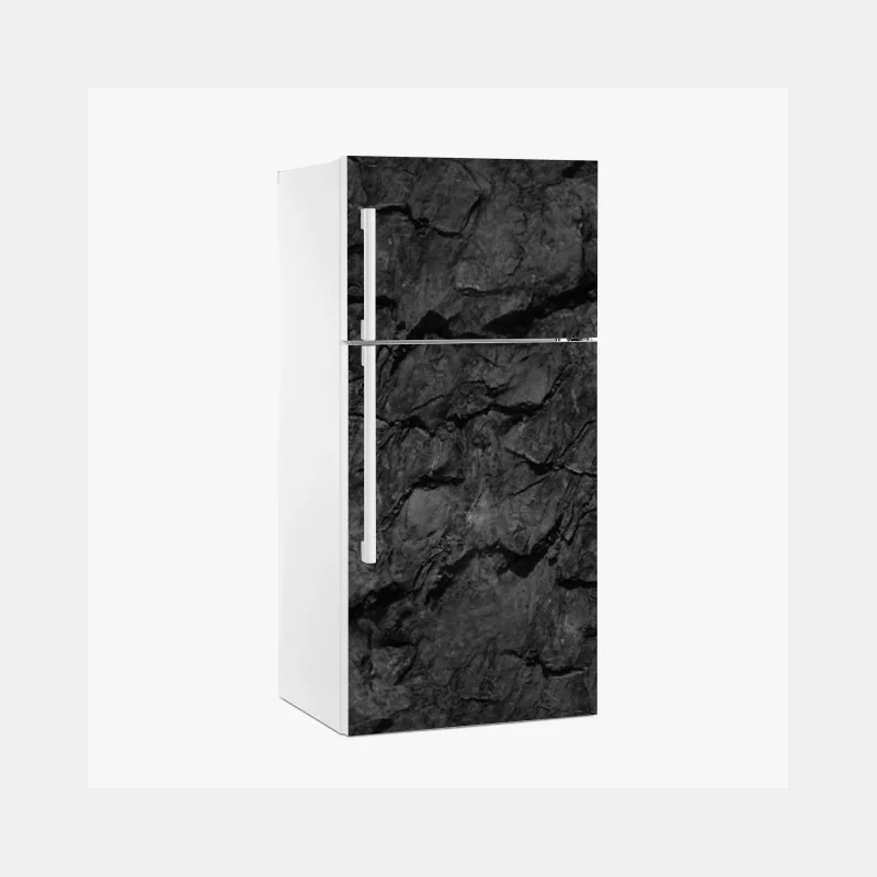 Adesivo per frigorifero drammatica texture di roccia scura