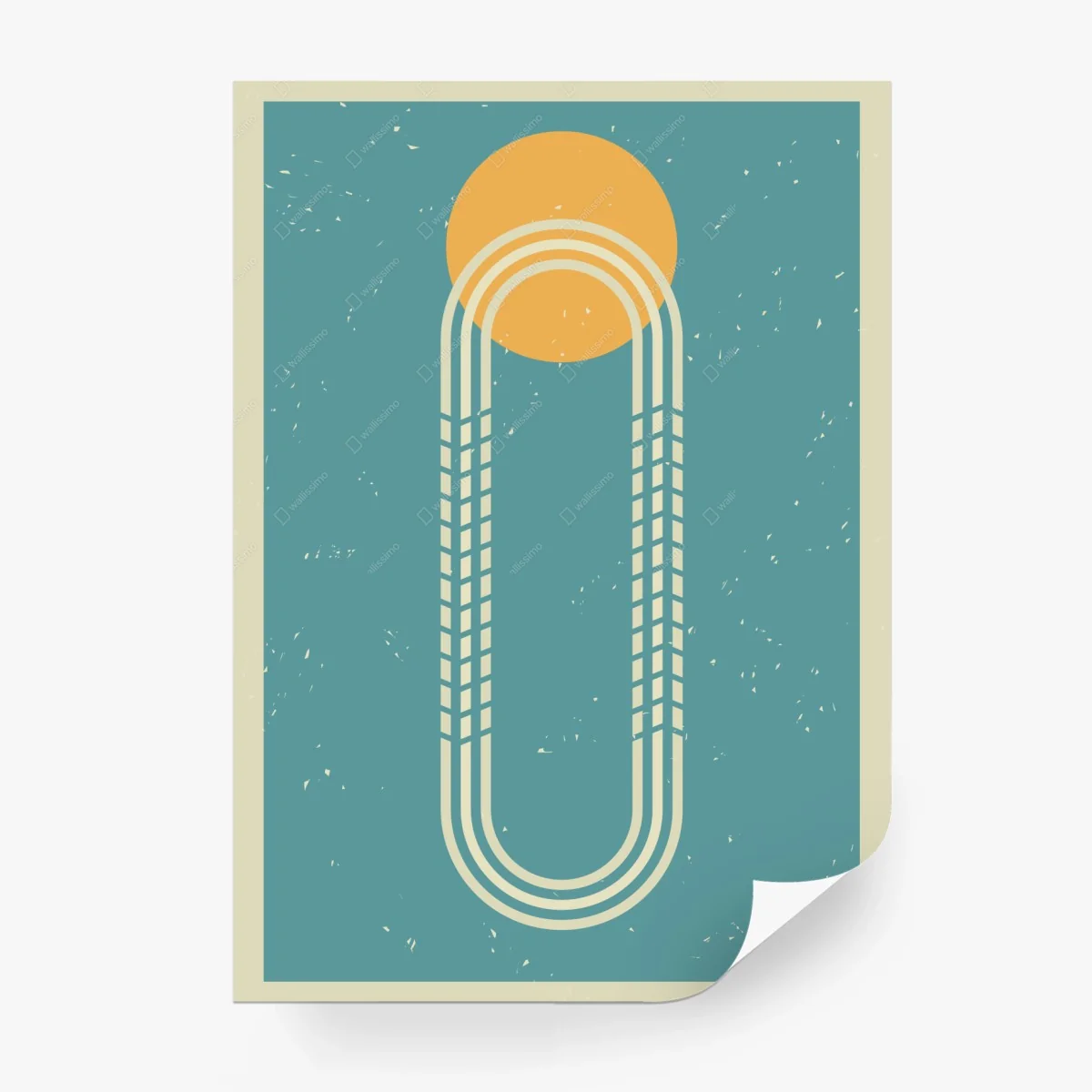 Carta da parati sole e archi retrò • Wallissimo® Carta da parati sole e archi retrò • Wallissimo®