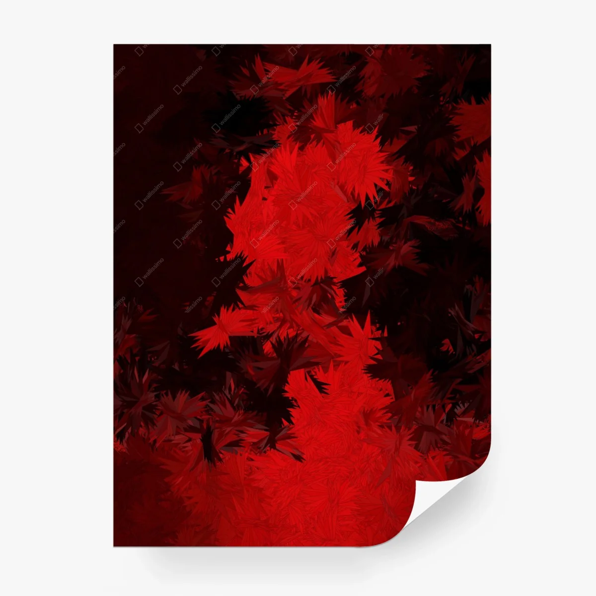 Carta da parati esplosione cremisi astratta • Wallissimo® Carta da parati esplosione cremisi astratta • Wallissimo®