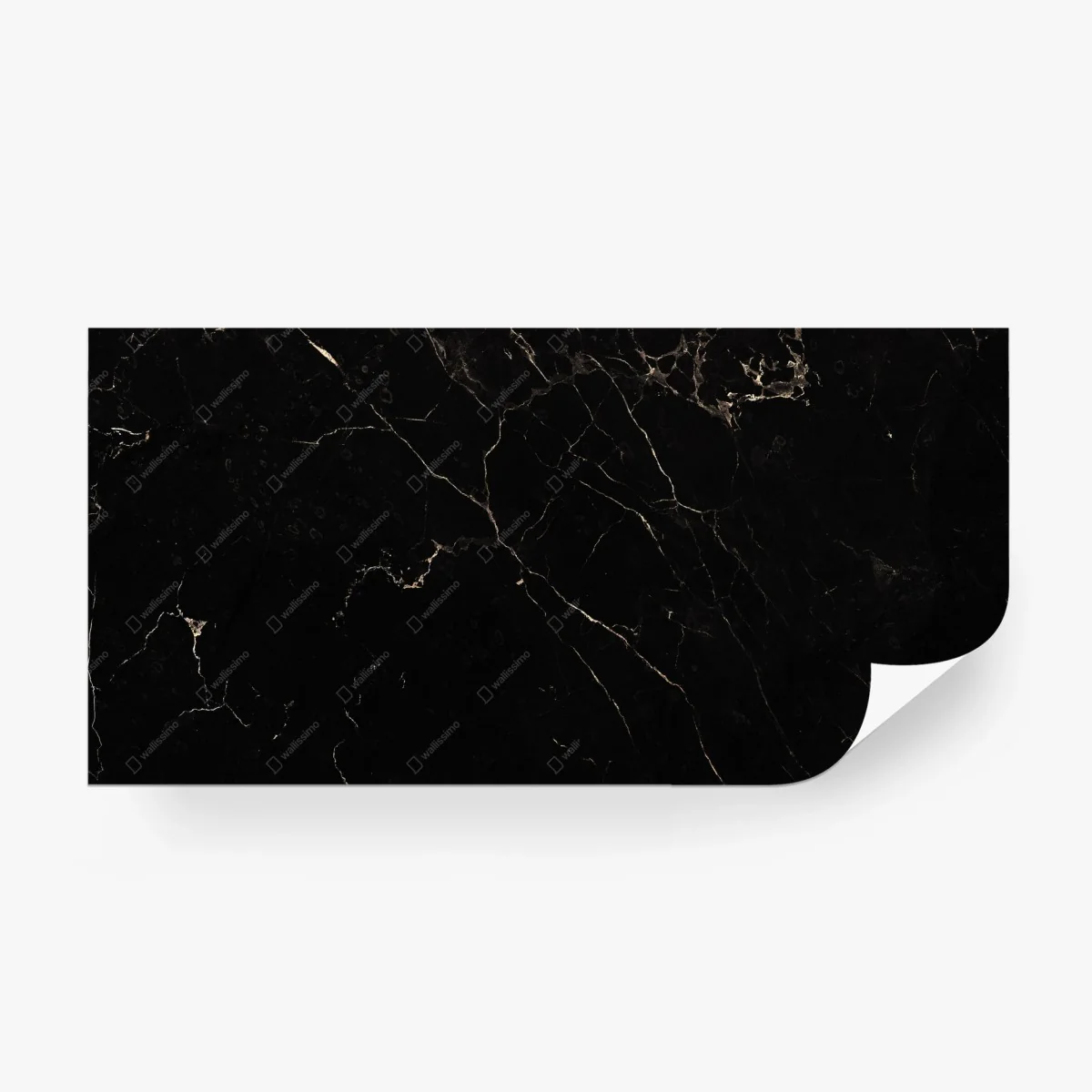 Carta da parati elegante marmo nero con venature dorate • Wallissimo® Carta da parati elegante marmo nero con venature dorate • Wallissimo®