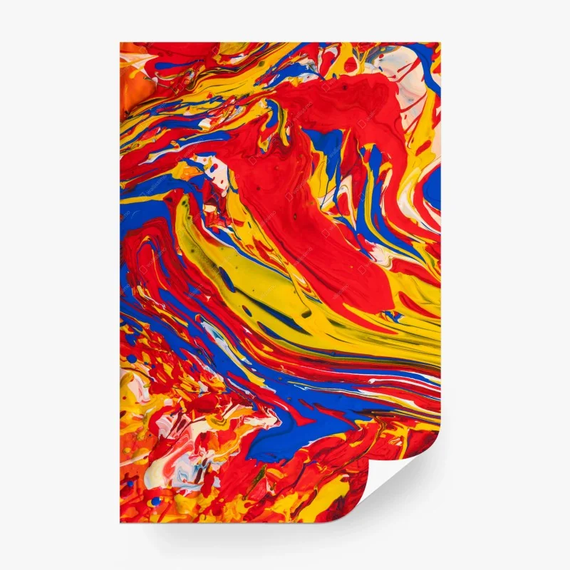 Carta da parati esplosione cromatica astratta