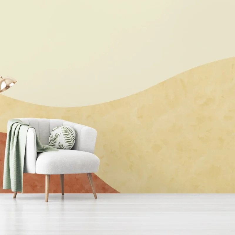 Carta da parati orizzonti caldi paesaggio astratto minimalista