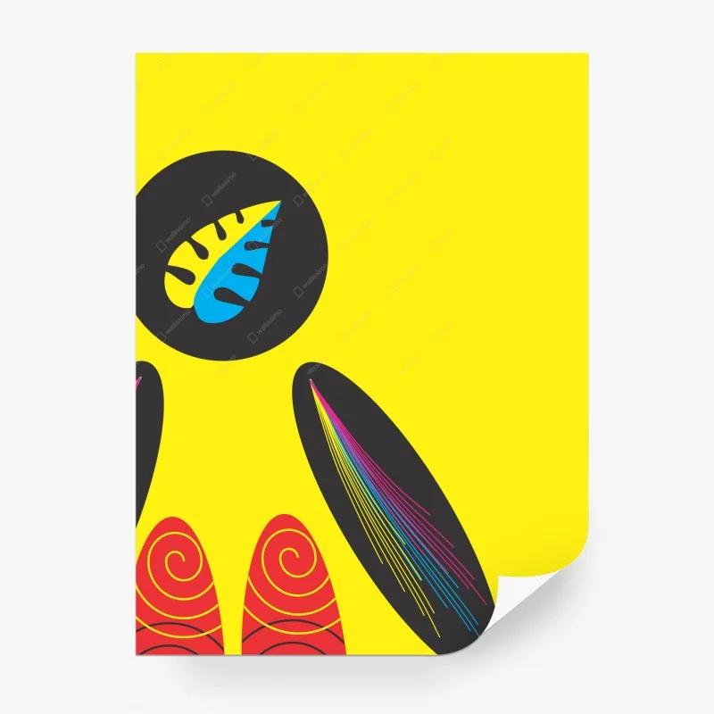 Carta da parati energia tropicale astratta • Wallissimo® Carta da parati energia tropicale astratta • Wallissimo®