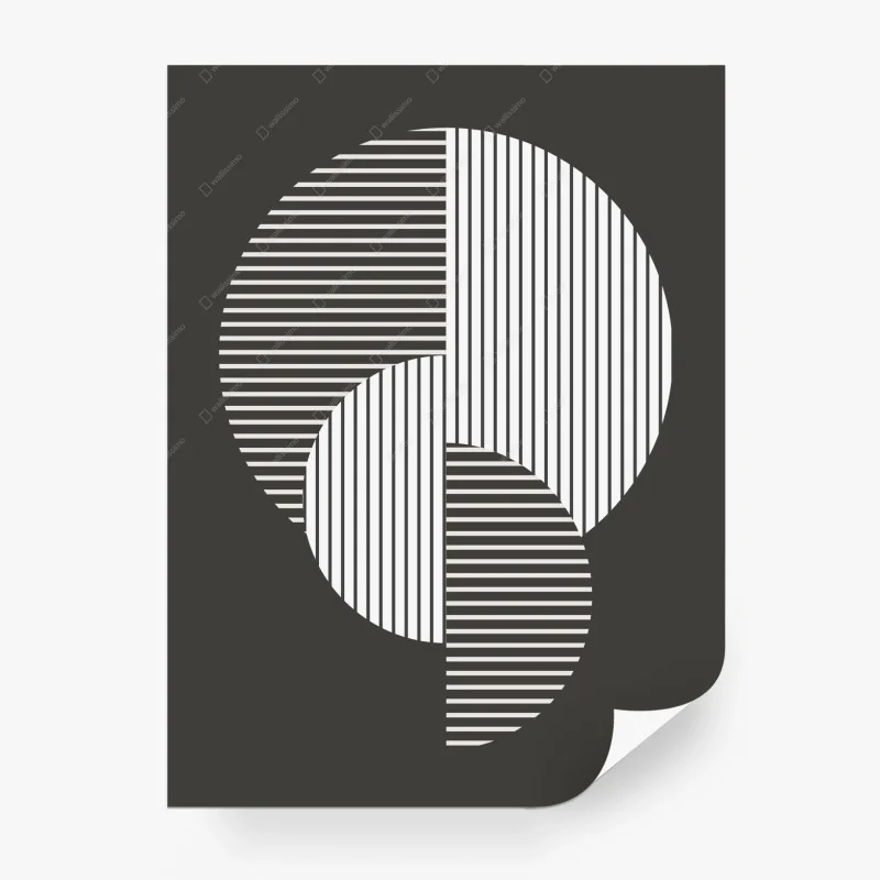 Carta da parati equilibrio a righe geometrico