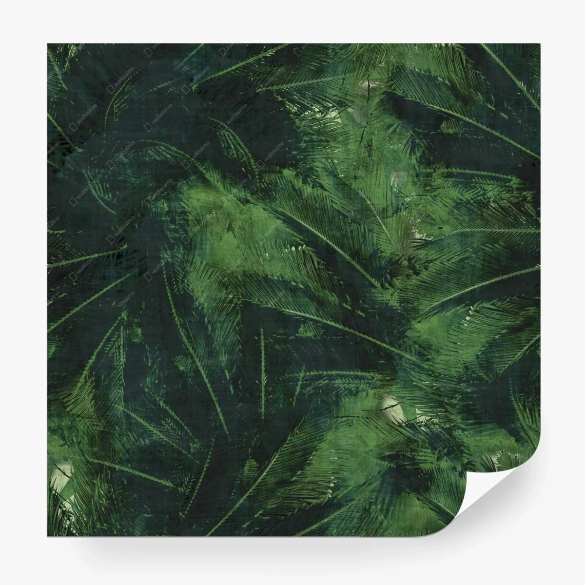 Carta da parati oasi di foglie tropicali • Wallissimo®